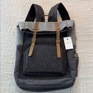 oliday wool/canvas/leather backpack